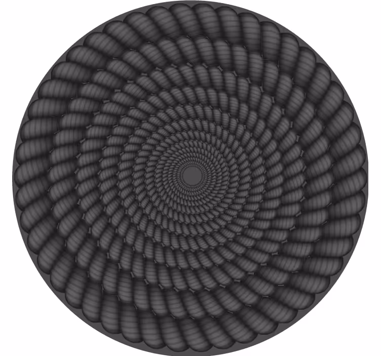 Spiral pattern round coaster - TenStickers