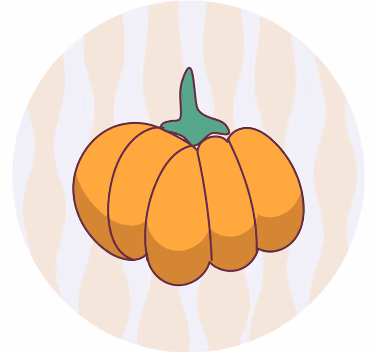 Halloween coasters in stylized pumpkin shape - TenStickers