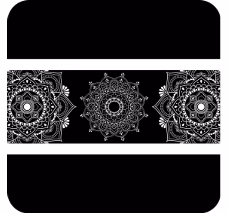 Complex mandala motif coaster - TenStickers