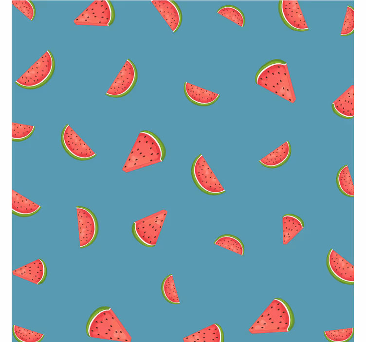 Modern coasters in vibrant watermelon design - TenStickers