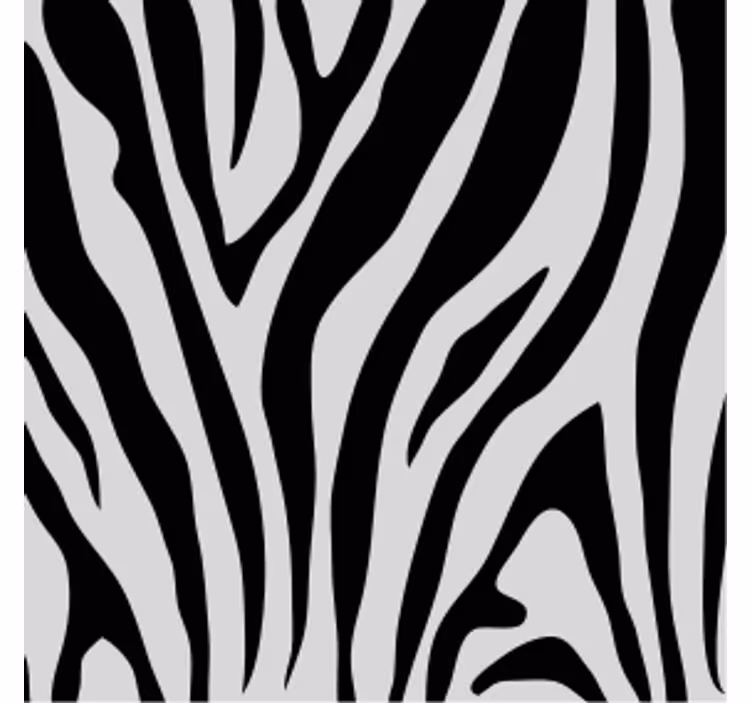 Zebra stripe pattern coaster - TenStickers