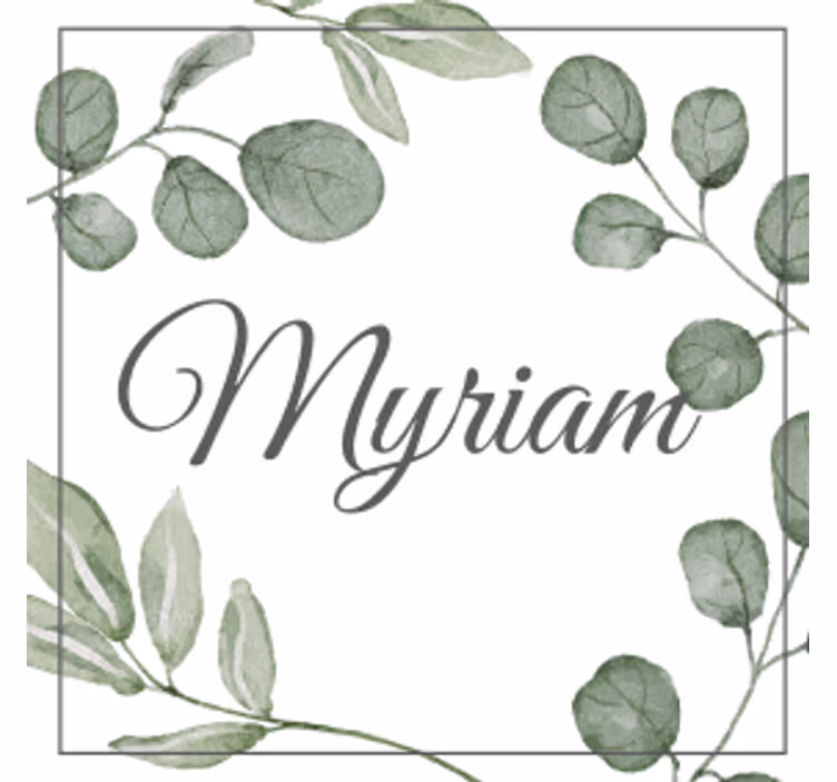 Personalisable coasters with elegant leaf pattern - TenStickers