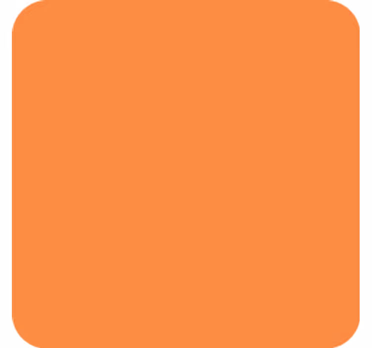 Simple orange surface coaster - TenStickers