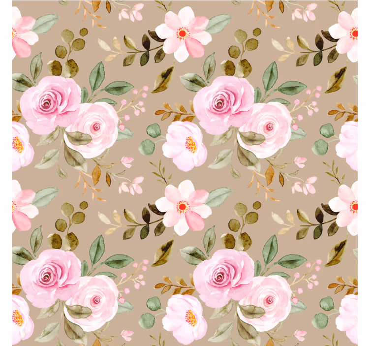 Botanical print motif coaster - TenStickers