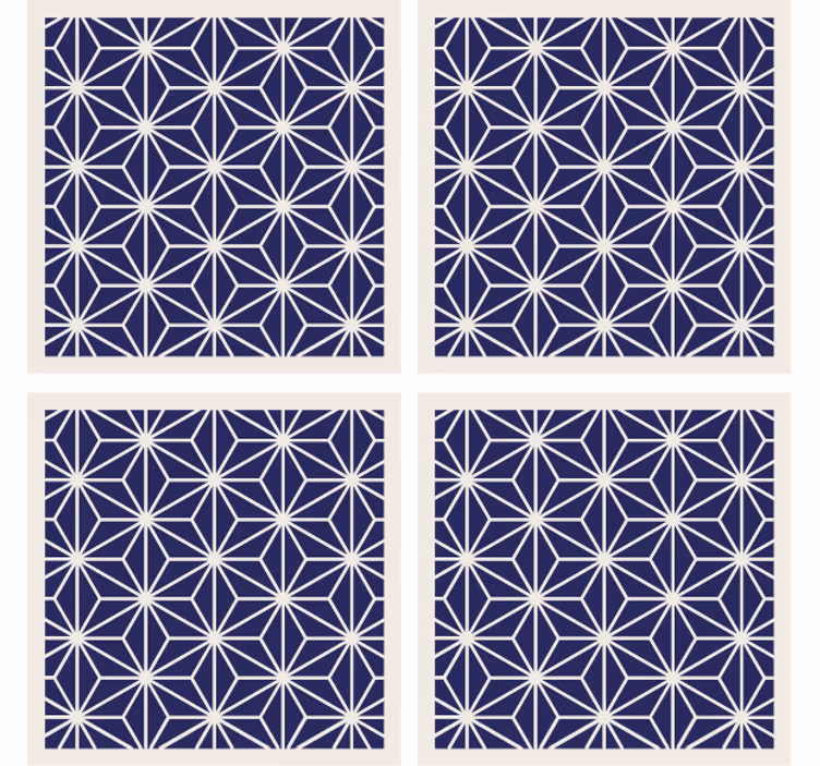 Geometric textured finish coaster - TenStickers