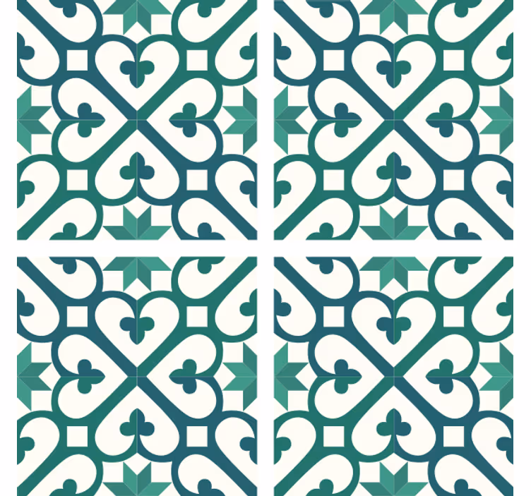Coaster with intricate geometric design - TenStickers
