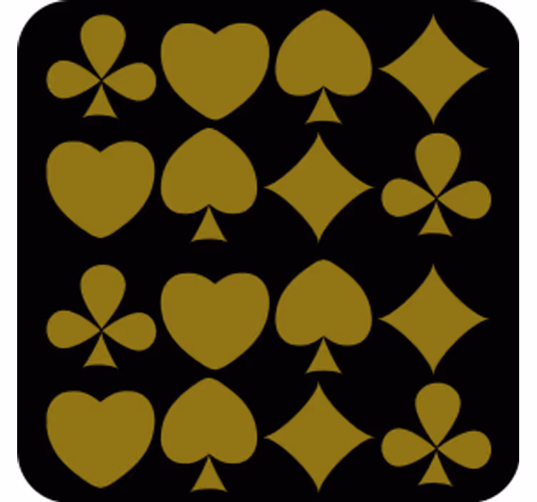 Geometric shapes pattern coaster - TenStickers