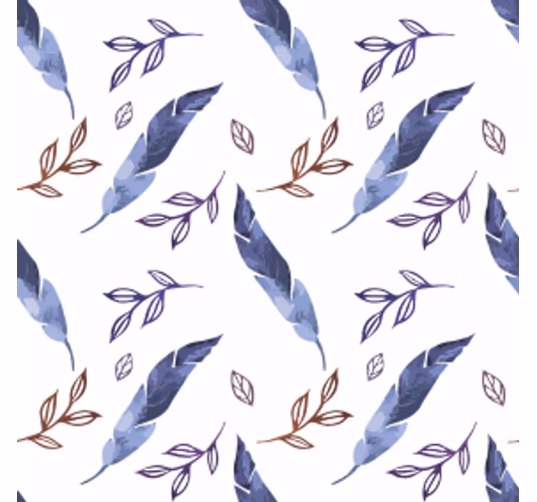 Foliage watercolor patterns coaster - TenStickers