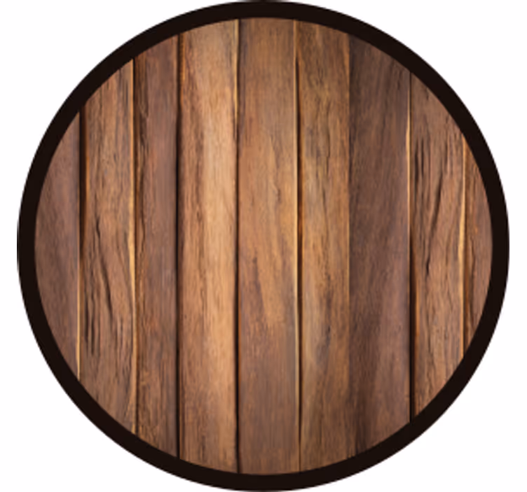 Beer mats wooden texture round coaster - TenStickers