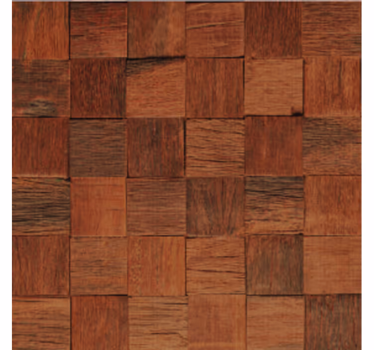 Coaster with wooden texture pattern - TenStickers