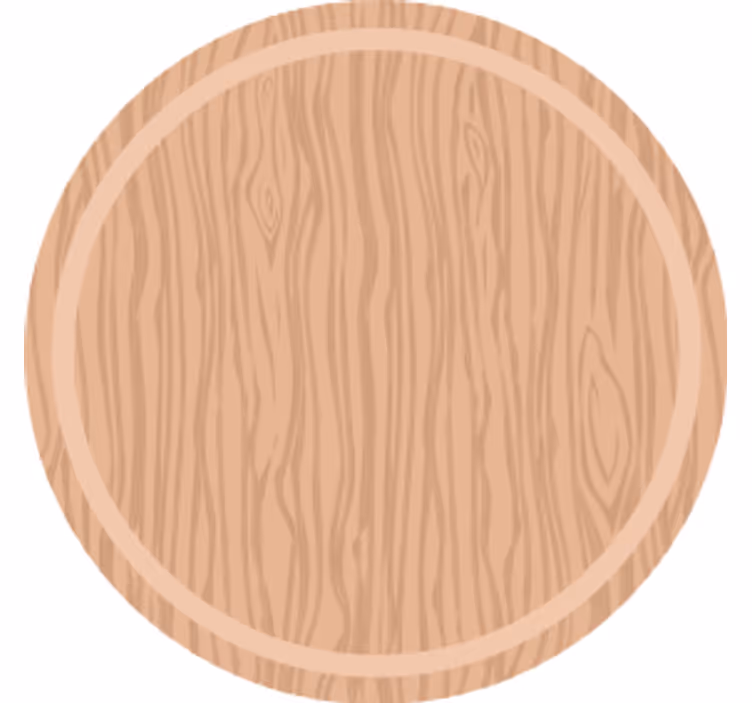 Wood grain surface coaster - TenStickers