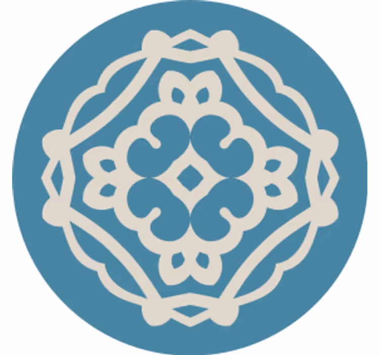 Coaster with detailed design overlay - TenStickers