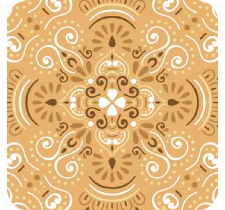 Coaster with detailed swirl design - TenStickers