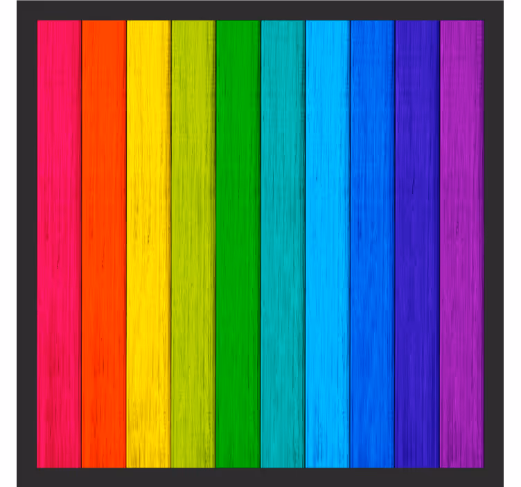 Vibrant color stripes coaster - TenStickers