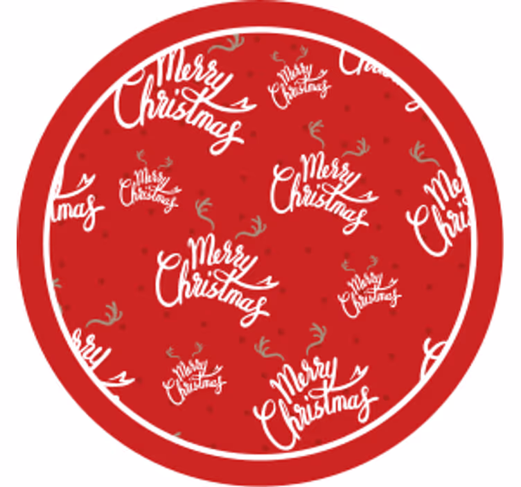 Christmas coasters festive red celebration - TenStickers