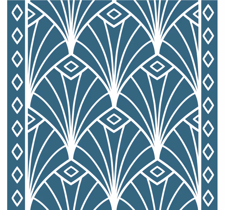 Geometric patterned motif coaster - TenStickers