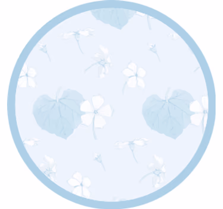Floral print surface coaster - TenStickers