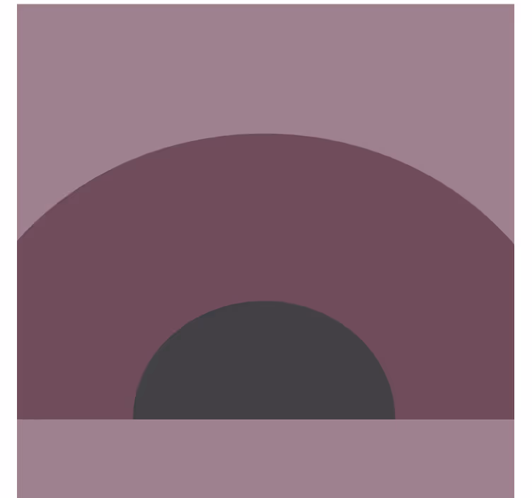 Curved layered design coaster - TenStickers