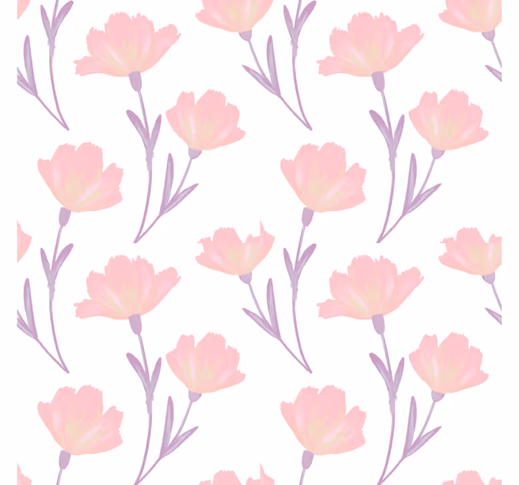 Floral pattern print coaster - TenStickers
