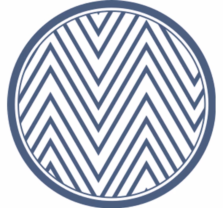 Chevron pattern surface coaster - TenStickers