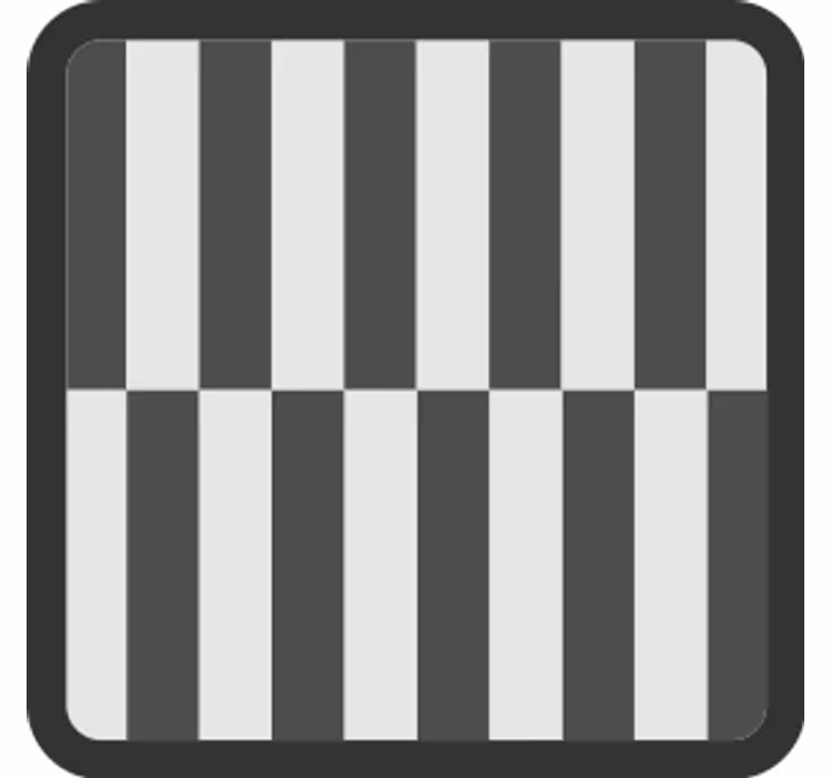 Striped surface pattern coaster - TenStickers