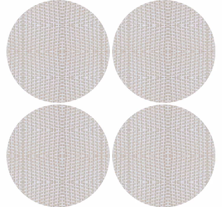 Textured circular surface coaster - TenStickers