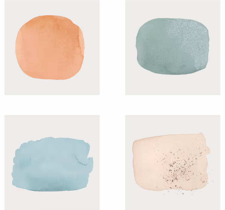 Watercolor color swatches coaster - TenStickers