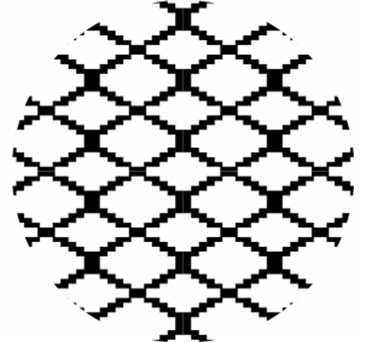 Geometric pattern overlay coaster - TenStickers