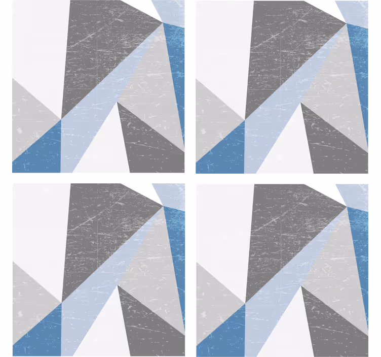 Geometric angular shapes coaster - TenStickers