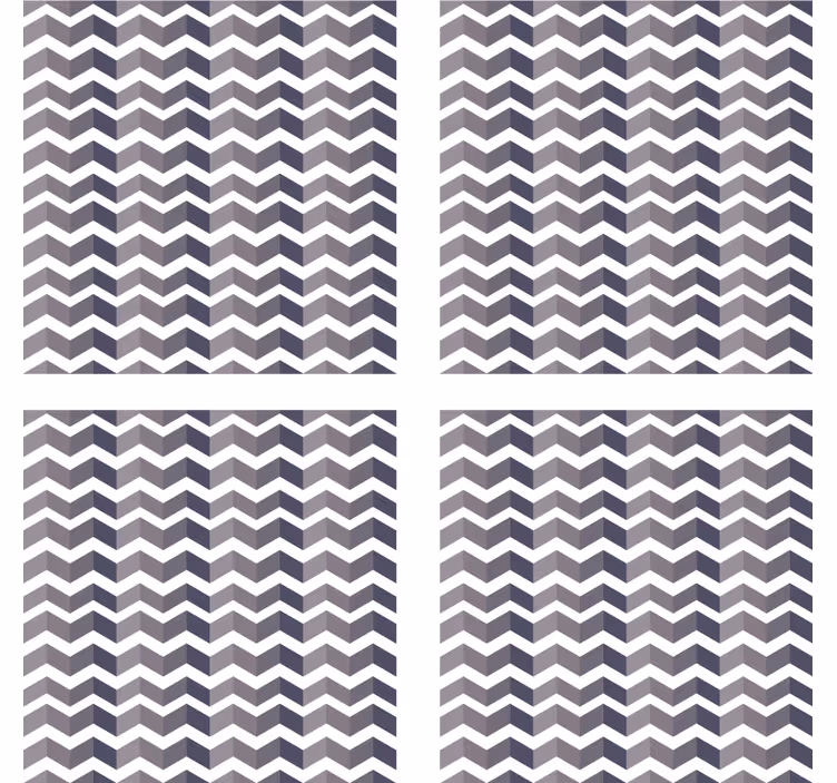 Chevron pattern motif coaster - TenStickers