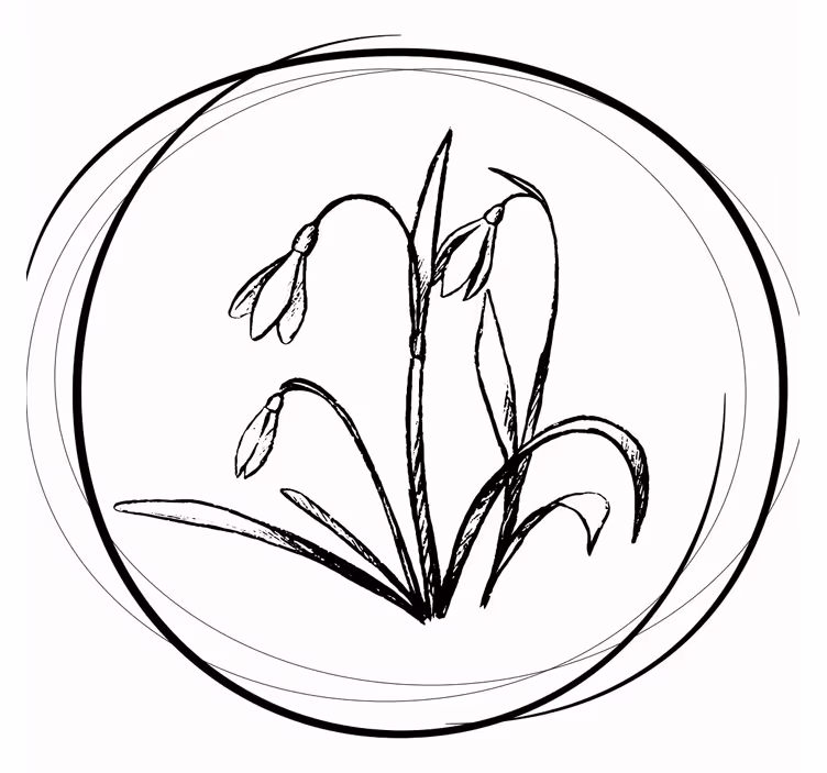 Coaster elegant floral design - TenStickers