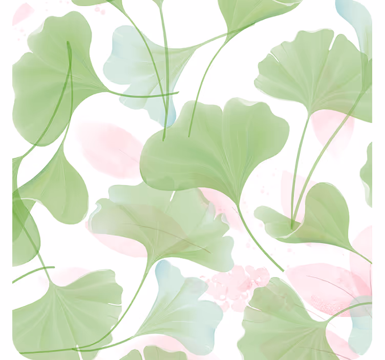 Lush leaf patterns coaster - TenStickers