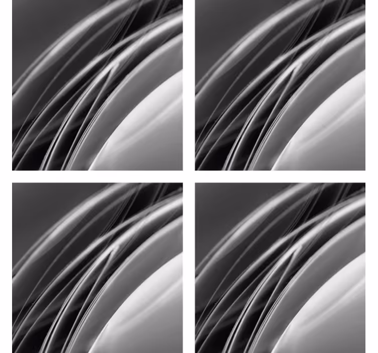 Coaster with abstract wave pattern design - TenStickers