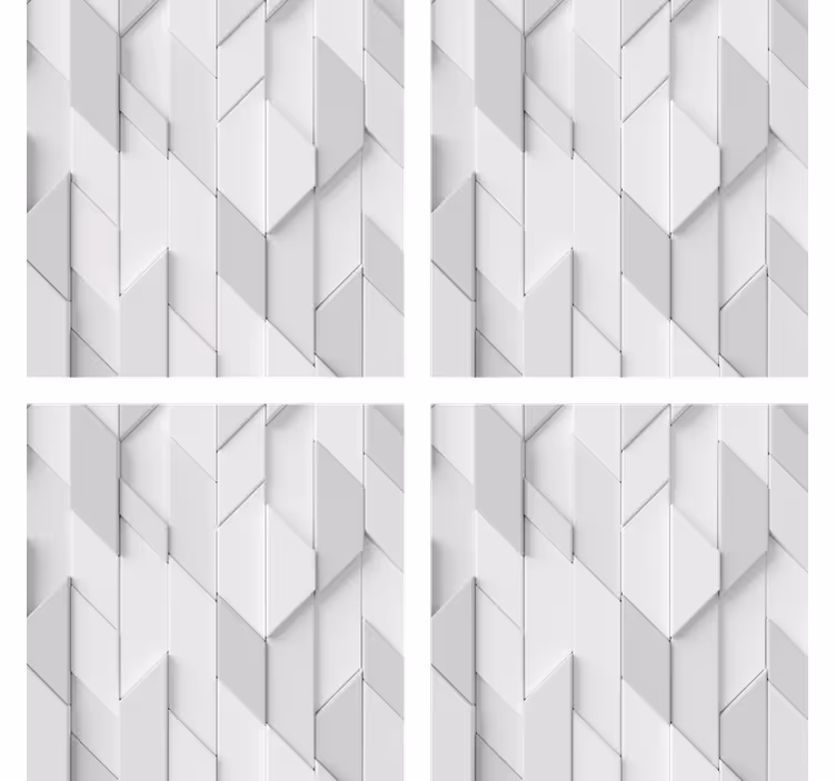 Geometric relief pattern coaster - TenStickers
