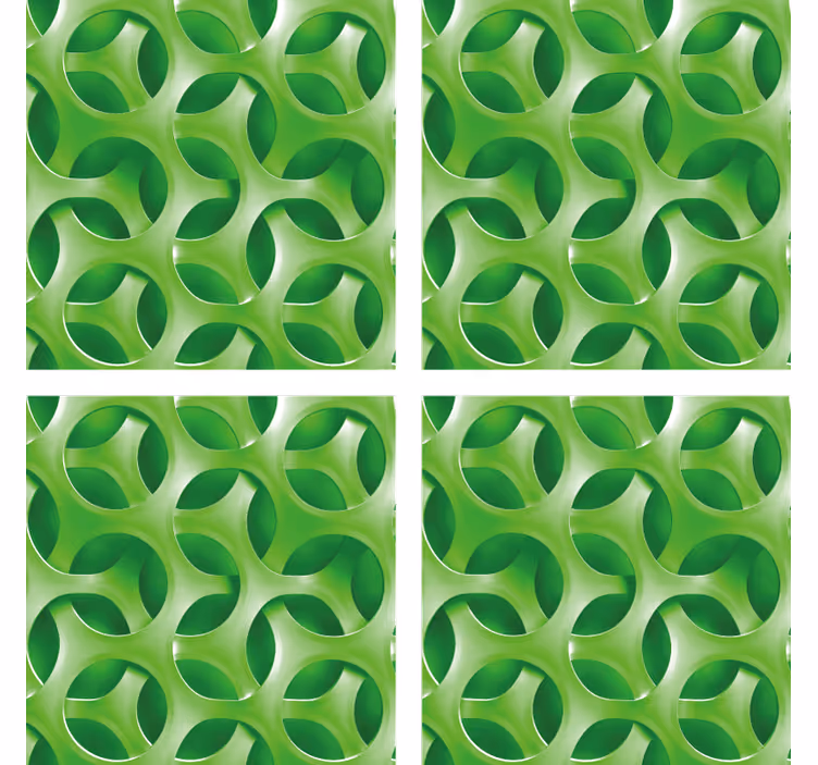 Coaster with layered circular design - TenStickers