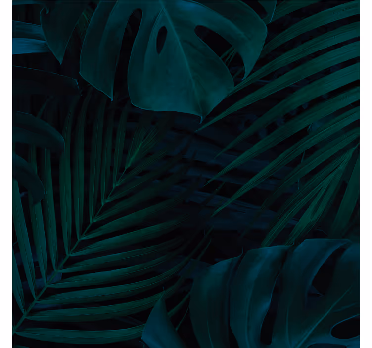 Lush greenery pattern coaster - TenStickers
