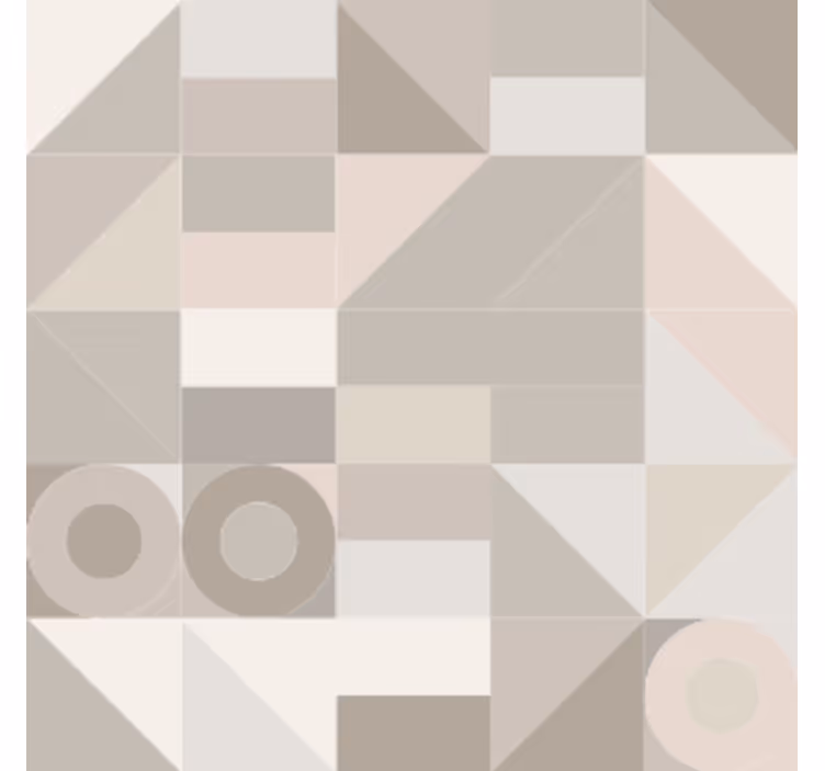 Coaster with geometric neutral patterns - TenStickers