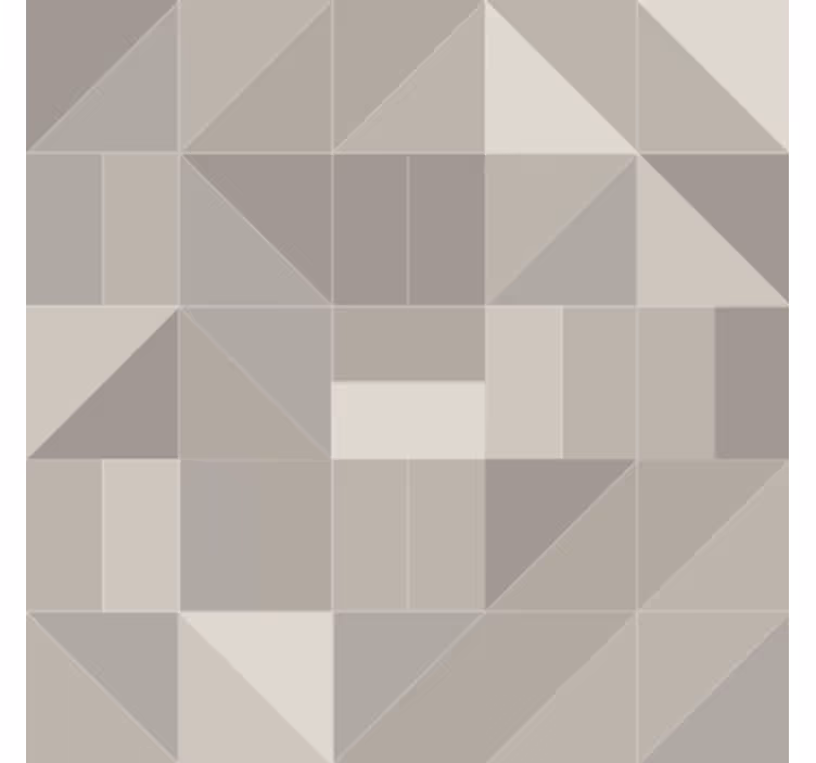 Geometric triangle motif coaster - TenStickers