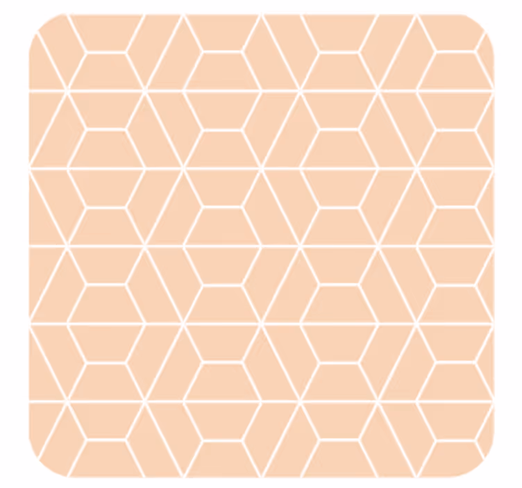 Coaster geometric hexagonal design - TenStickers