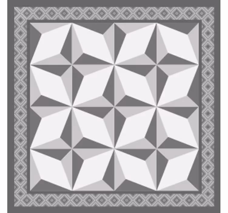 Geometric layered patterns coaster - TenStickers