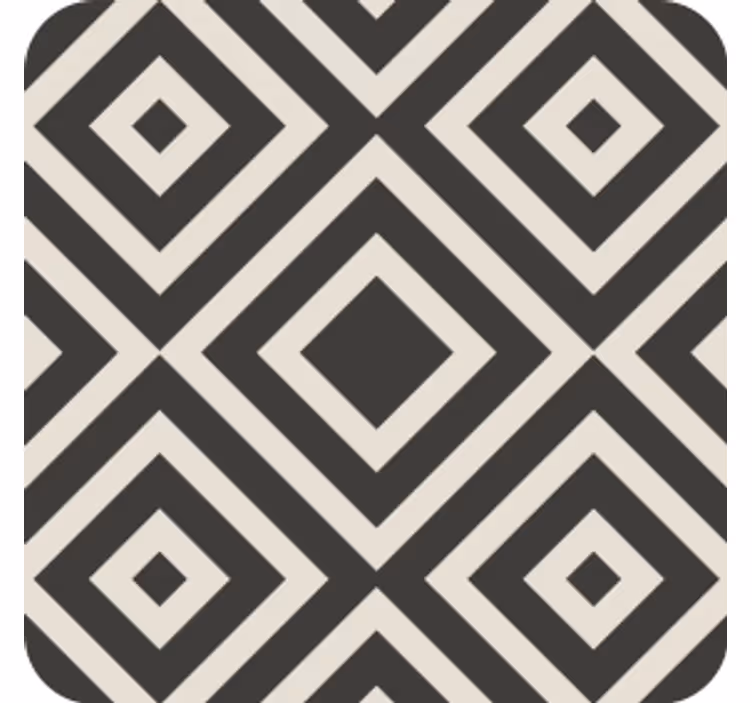 Geometric form investigation coaster - TenStickers