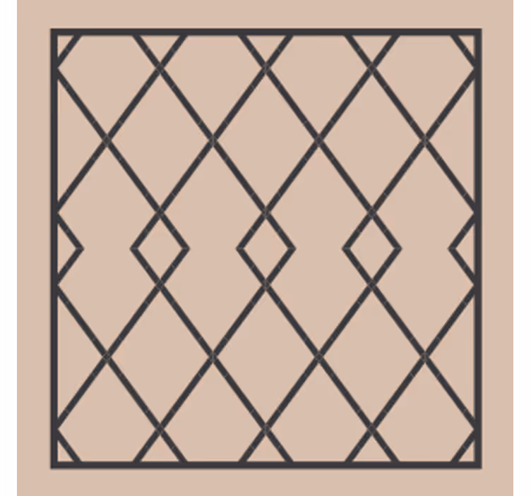 Geometric overlay composition coaster - TenStickers