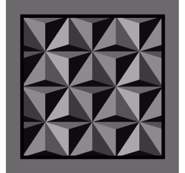 Geometric shape pattern coaster - TenStickers