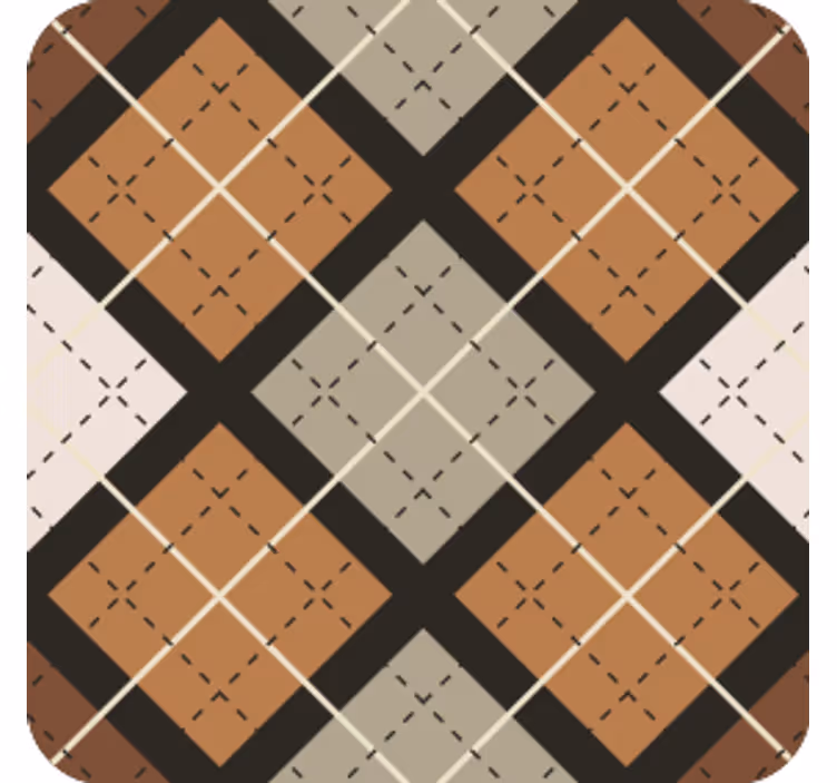 Geometric pattern squares coaster - TenStickers