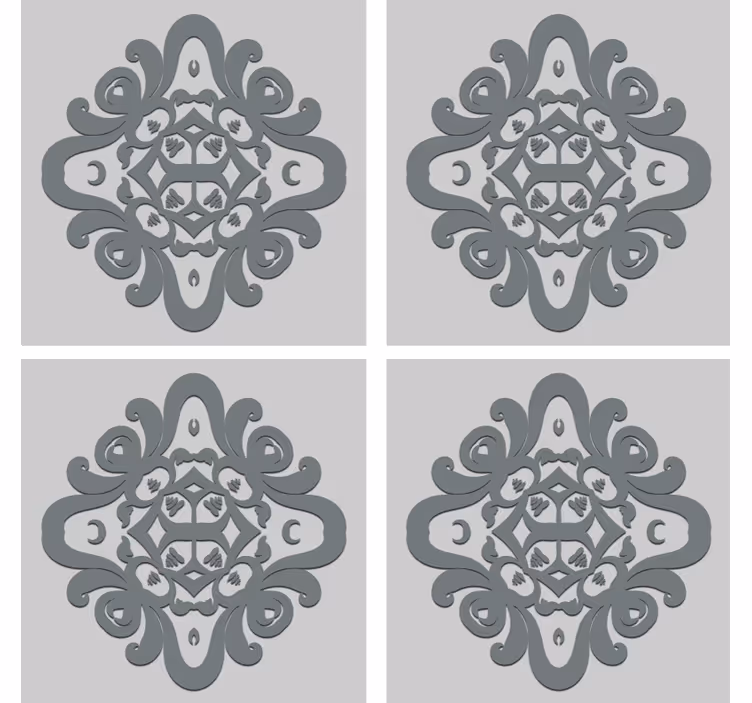 Coaster with detailed design pattern - TenStickers