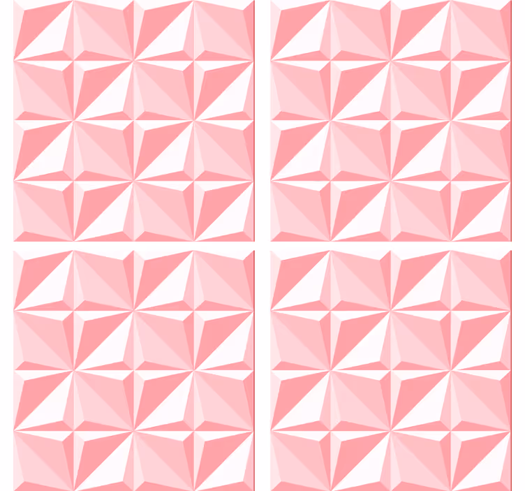 Textured geometric motif coaster - TenStickers