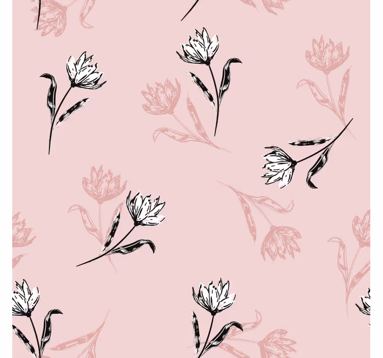 Floral pattern in soft hues coaster - TenStickers