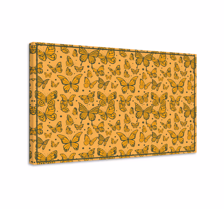 Butterfly canvas trendy butterfly pattern - TenStickers