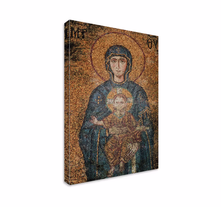 Mosaic Iconography people canvas - TenStickers
