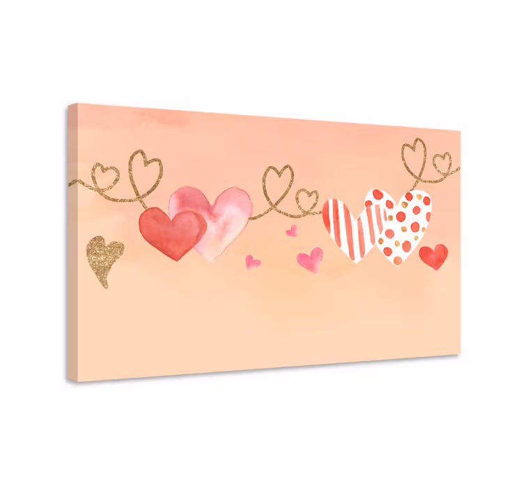 Flowers canvas heartfelt bonding - TenStickers